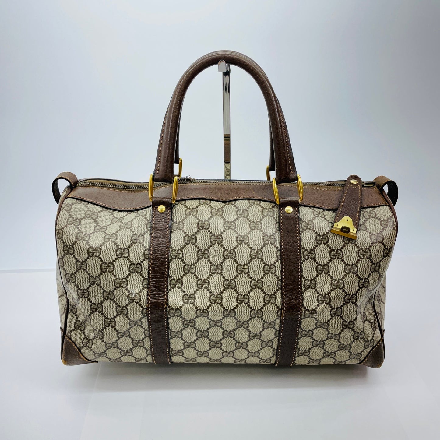 Gucci オールドグッチ GGキャンバス ボストンバッグ　【C4592】