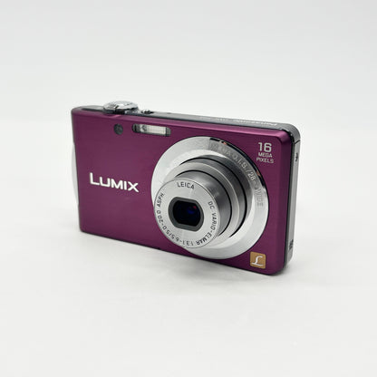 美品 Panasonic パナソニックLUMIX DMC-FH5 コンパクトデジタルカメラ バイオレット バッテリー・チャージャー付属 【C8527-C】