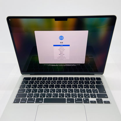 Apple MacBook Air 13インチ M2 8GB SSD256GB MLXY3J/A シルバー バッテリー最大容量99%【C4645-80】