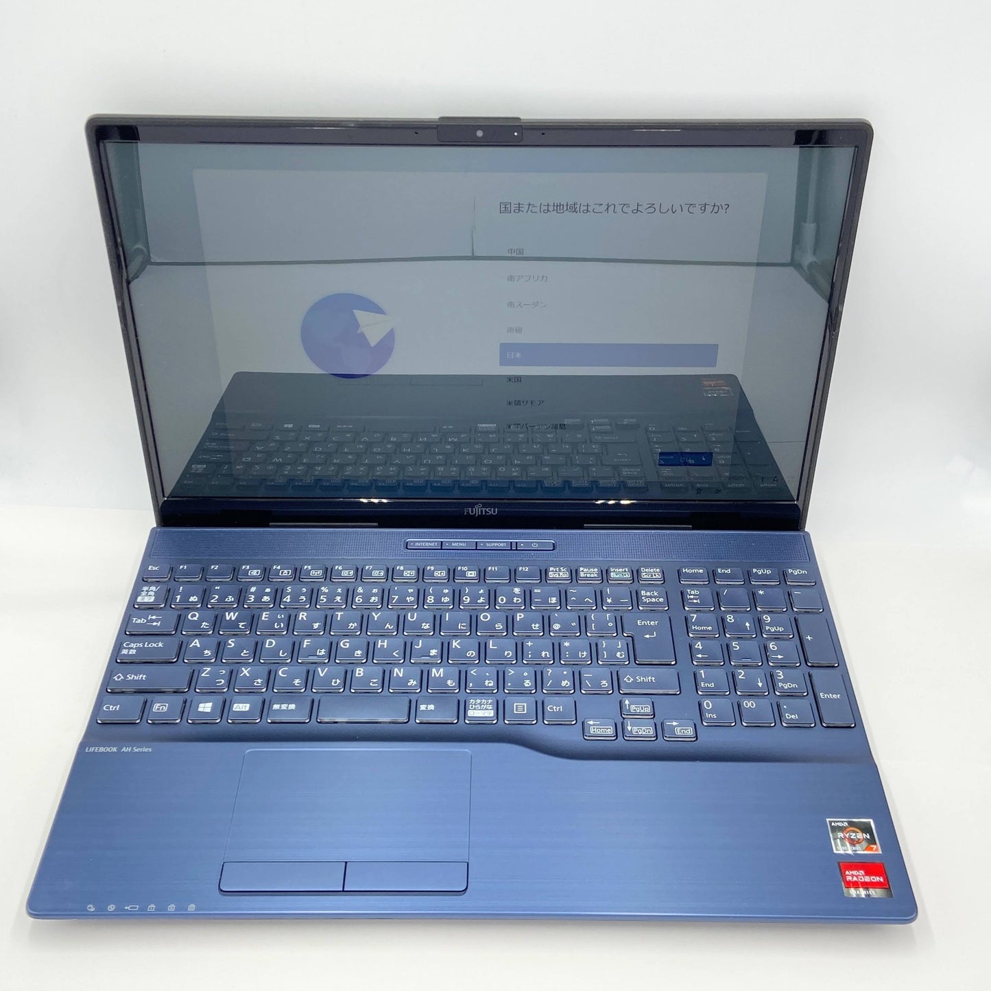 美品 LIFEBOOK AH50/F3 FMVA50F3L2 Ryzen7 5700U 16GB SSD256GB バッテリー最大容量95%  充電器・マウス付き【C5767-80】