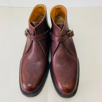 保管品 HERMES エルメス ストラップ ショートブーツ メンズ 39 1/2  i19207