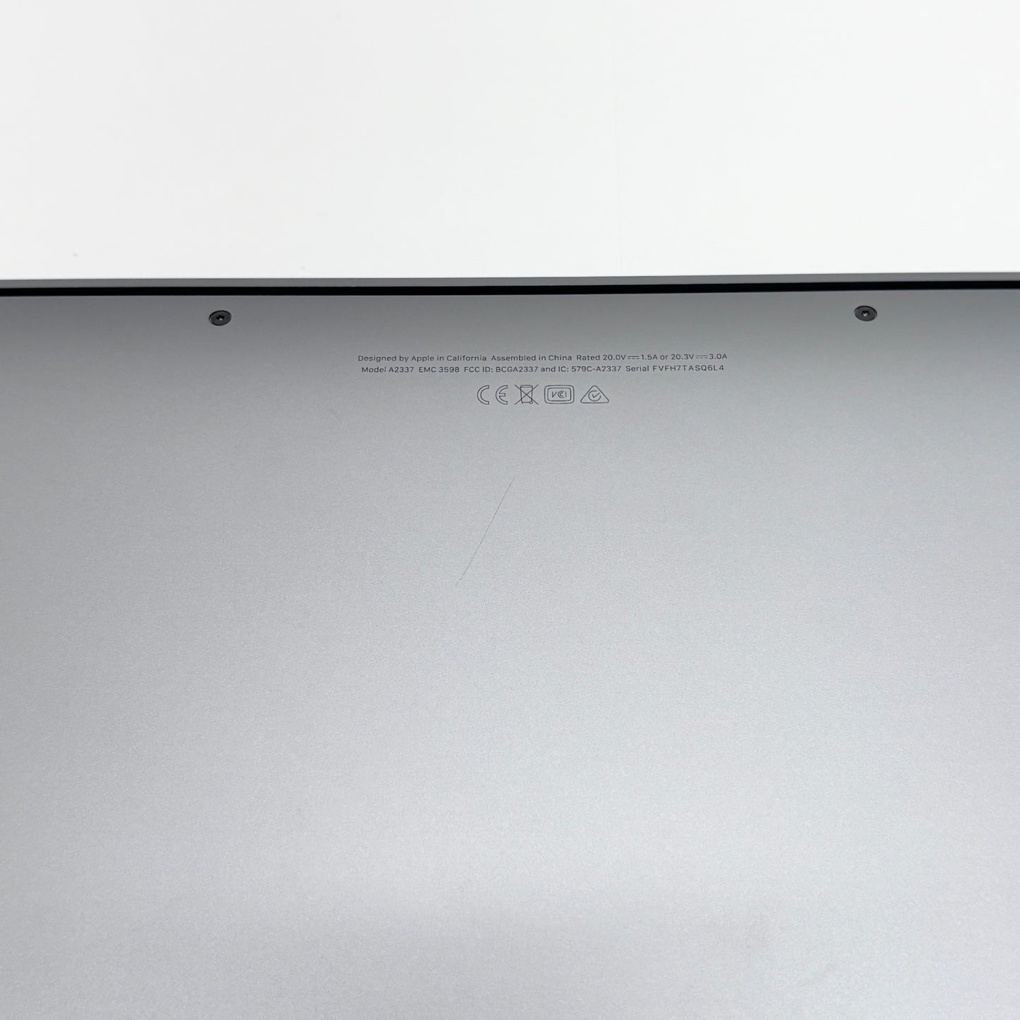 MacBook Air M1 2020 8コアCPU 7コアGPU 8GB 256GB MGN63J/A バッテリー最大容量93% 【C8290-80】