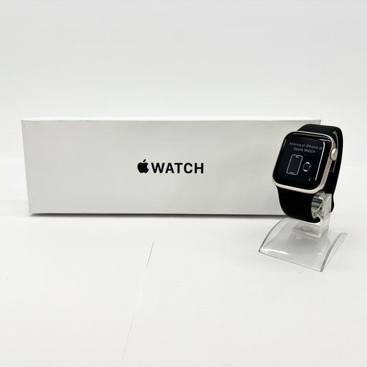 美品 Apple Watch SE3 第3世代 40ｍｍ GPSモデル MEHV4J/A スターライトアルミ+ブラックスポーツバンドS/M 付属品完備【C8966-C】