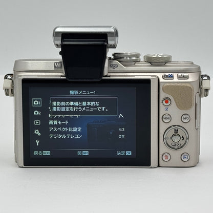 OLYMPUS PEN E-PL8 ダブルズームレンズキット 14-42mm 40-150mm ミラーレス 一眼 カメラ【C9492-60】