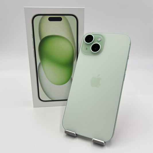 新品同様 美品 iPhone 15 128GB SIMフリー MTMM3J/A グリーン バッテリー最大容量93%【C5346-C】