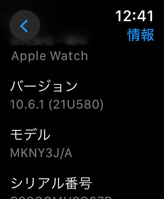 Apple Watch SE（GPSモデル）40mm シルバーアルミニウムケースアビスブルースポーツバンド MKNY3J/A バッテリー最大容量87%	【C7735-N】