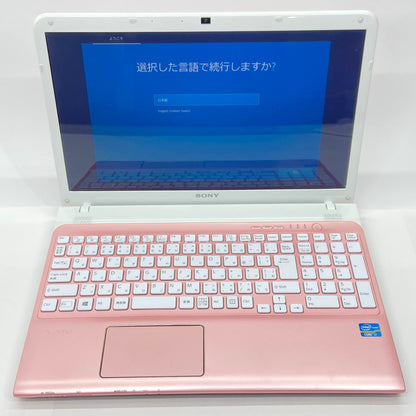 VAIO SVE151B11N Core i7-3632QM 8GB SSD256GB  Windows10 Home バッテリー最大容量89%【C5184-80】