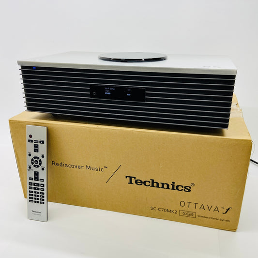 美品 新品同様 Technics SC-C70MK2-S コンパクトステレオシステム	【C4287-100】