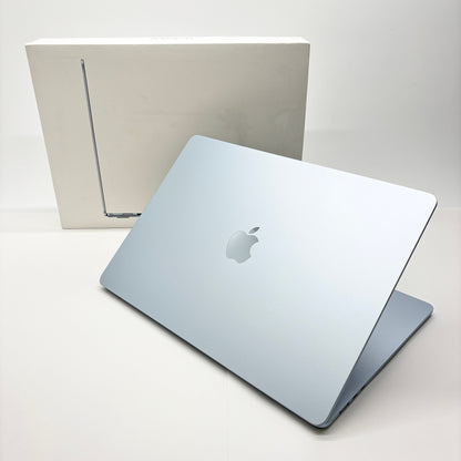 美品 MacBook Air 15インチ M4 CPU10コア GPU10コア 16GB 256GB スカイブルー バッテリー最大容量100%【C8103-80】