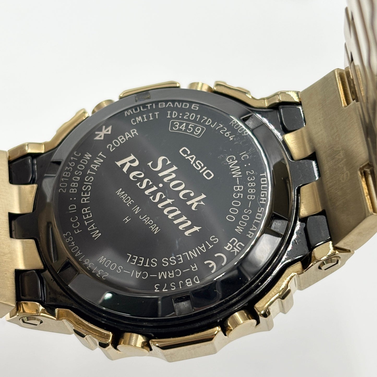 美品 CASIO G-SHOCK GMW-B5000GD-9JF フルメタル ゴールド【C5738-60】