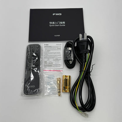 FIIO K13 R2R USB DAC 内蔵 ヘッドホンアンプ シルバー 付属品完備【C7908-80】