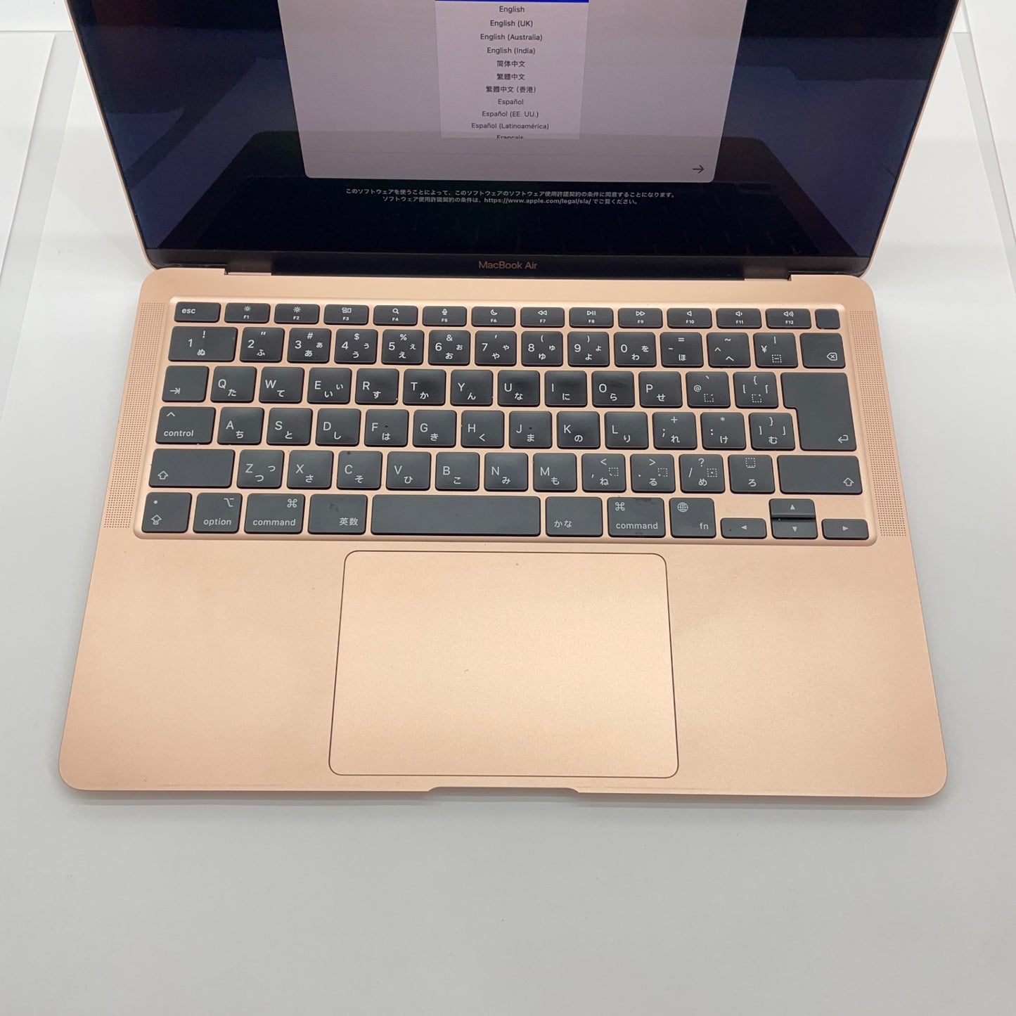 MacBook Air Retina 13インチ (Late 2020) Apple M1 8コア/8GB/SSD 256GB ゴールド MGND3J/A【C4053-80】