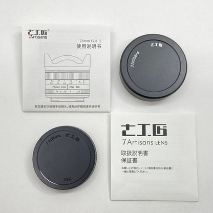七工匠 7Artisans 7.5mm F2.8 FISH-EYE II ED 75EB-II ソニーEマウント【C6863-60】