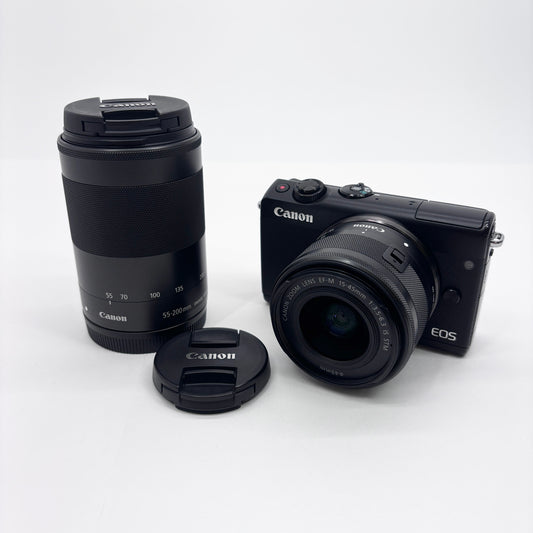 美品 Canon EOS M100  ダブルズームキット ミラーレス一眼【C7503-60】