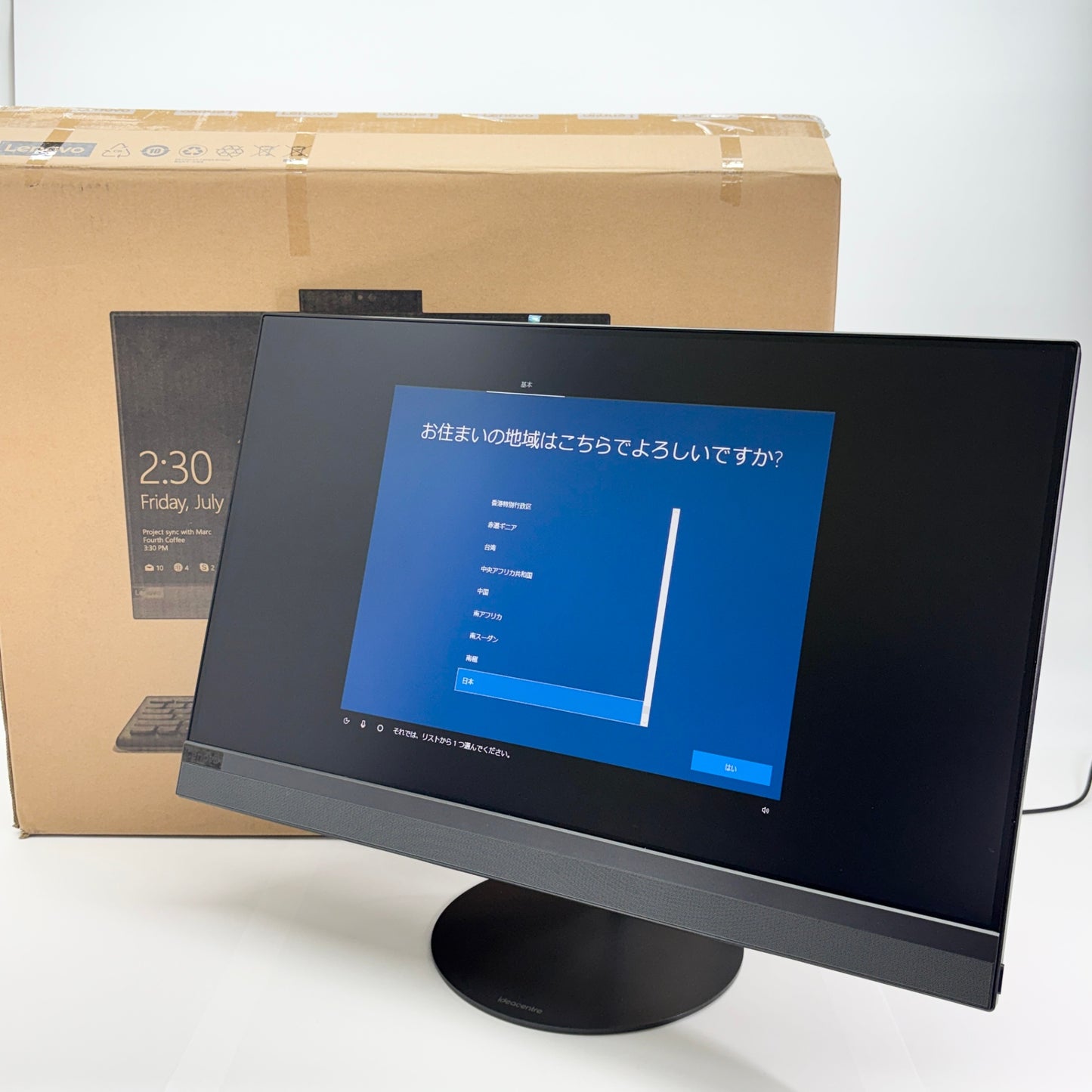 Lenovo ideacentre AIO 520-24ARR F0DN001FJP Ryzen 5 2400GE 8GB SSD 128GB HDD 2TB Windows10Home【C6134-140】