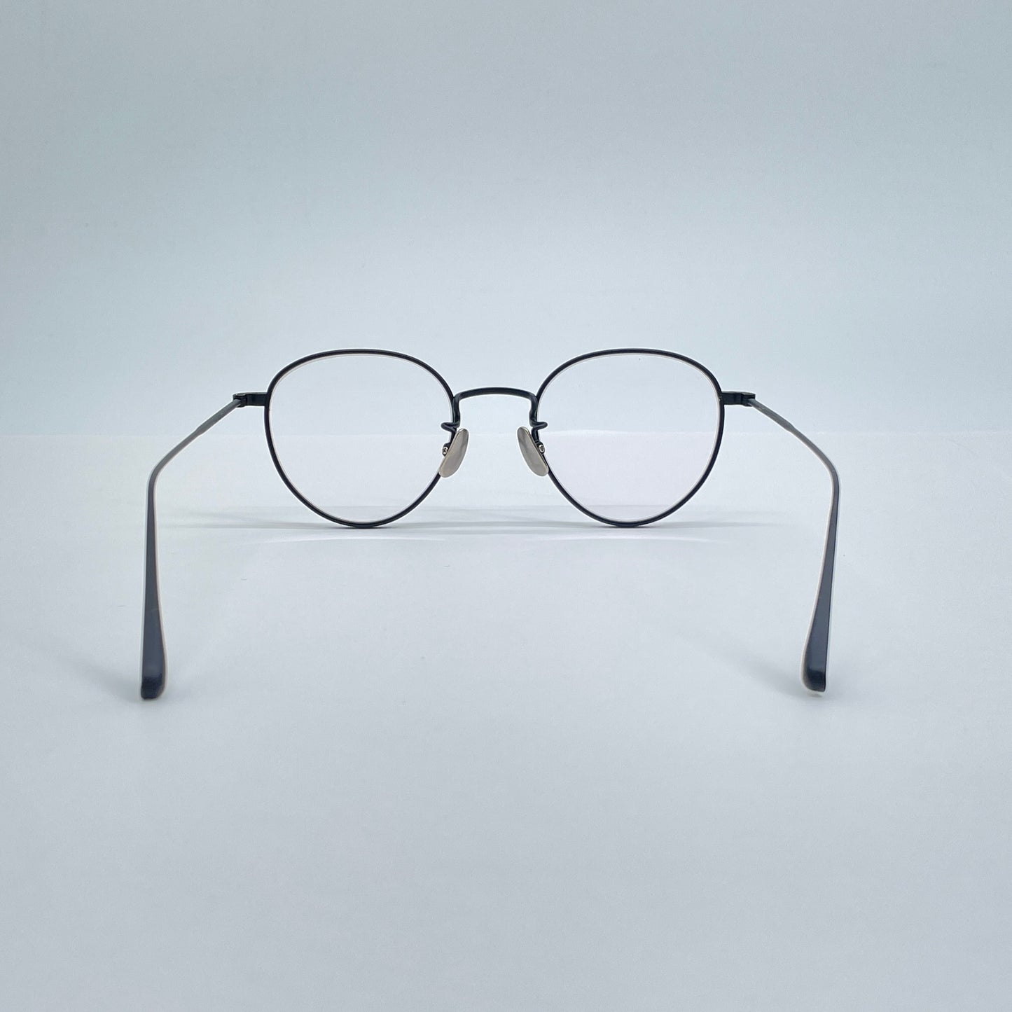 美品 seem Oh My Glasses TOKYO Lester omg-107-MBK-47 47□20-145 チタン製【C7008-60】