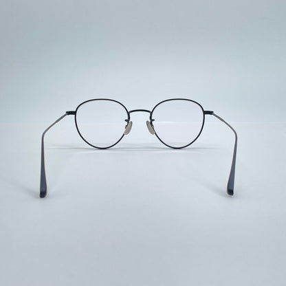 美品 seem Oh My Glasses TOKYO Lester omg-107-MBK-47 47□20-145 チタン製【C7008-60】