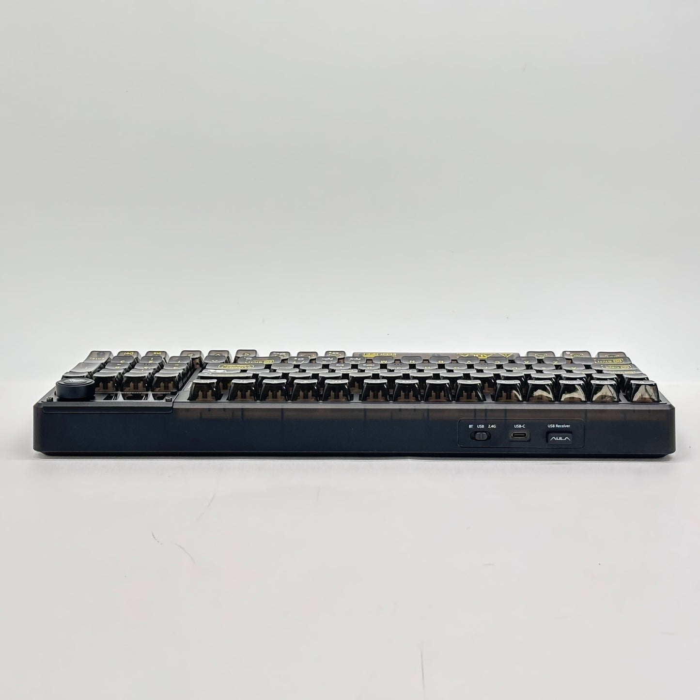 AULA F98Pro V3 メカニカルキーボード 3モード ガスケット構造 ホットスワップ対応 eスポーツ ゲーミングキーボード 1.14インチTFTスクリーン RGBライトノブ カスタムギフト【C8512-80】