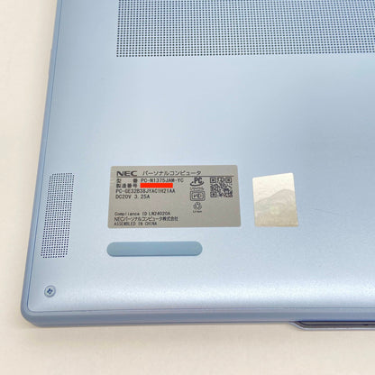 新品同様 美品 NEC LAVIE N13 Slim PC-N1375JAM-YC 13.3インチ  Ryzen 7 7735HS 16GB SSD 512GB Windows11Pro ポーラーブルー バッテリー最大容量100%【C6537-100】