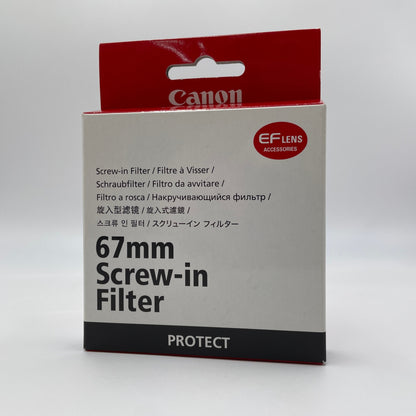 Canon 67mm  Screw-in PROTECT Filter レンズフィルター【C449-N】