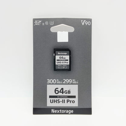 Nextorage UHS-II V90 64GB SDカード NX-F2PRO64G【C5707-N】