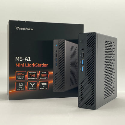 美品 MINIS FORUM MS-A1-NOCPUR ベアボーンキット ミニワークステーション【C7962-80】