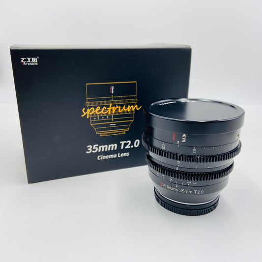 7Artisans 35mm T2.0 Lマウント　箱あり【C4081	-80】