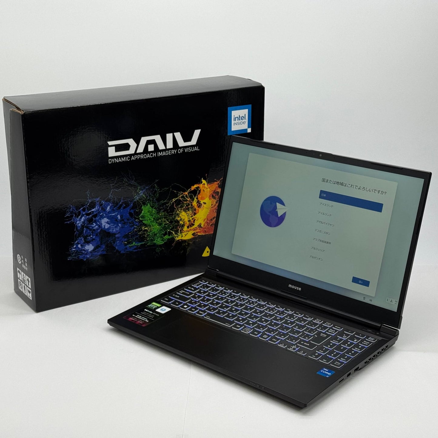 mouse DAIV 5N-MA 22095N-ADLABW11-MA 15.6型 i7 12700H 32GB SSD512GB M.2 SSD RTX 3060 Windows11Home 【C7045-100】