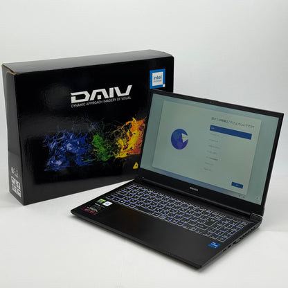 mouse DAIV 5N-MA 22095N-ADLABW11-MA 15.6型 i7 12700H 32GB SSD512GB M.2 SSD RTX 3060 Windows11Home 【C7045-100】