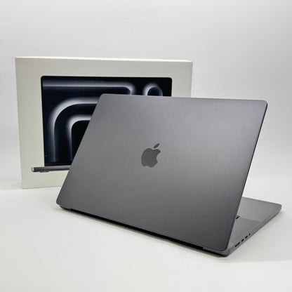 MacBook Pro Liquid Retina XDR 16インチ (Late 2023) Apple M3 Pro 12コア/18GB/SSD 512GB スペースブラック MRW13J/A バッテリー最大容量92%【C7434-100】