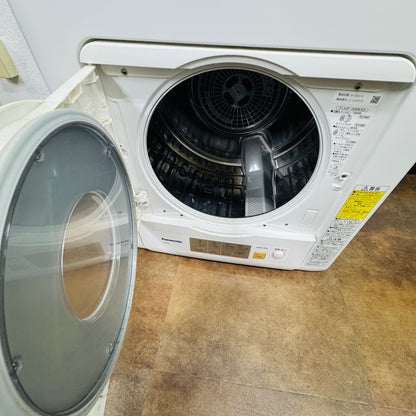 Panasonic パナソニック 電気衣類乾燥機 NH-D603 2022年製 ホワイト N-UF21 スタンド付属【C6016】