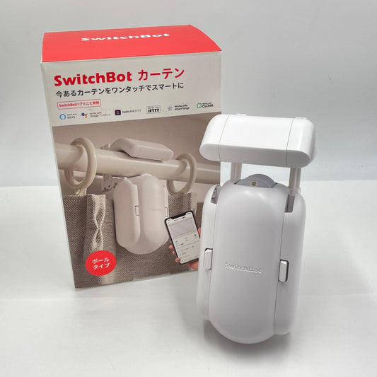 未使用 SwitchBot カーテン ポールタイプ スイッチボット W0701600-GH-RW(ホワイト) 【C5796-60】