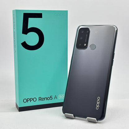 美品 Android A103OP OPPO Reno5 A 128GB SIMフリー ブラック【C8574-C】