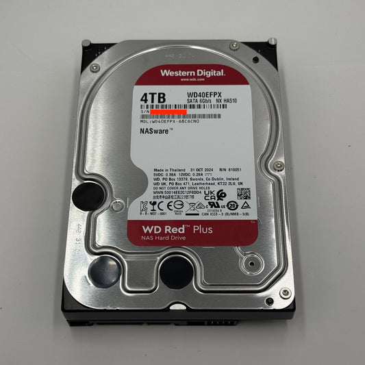 Western Digital WD Red Plus 4TB WD40EFPX NAS HDD 【C7218-C】