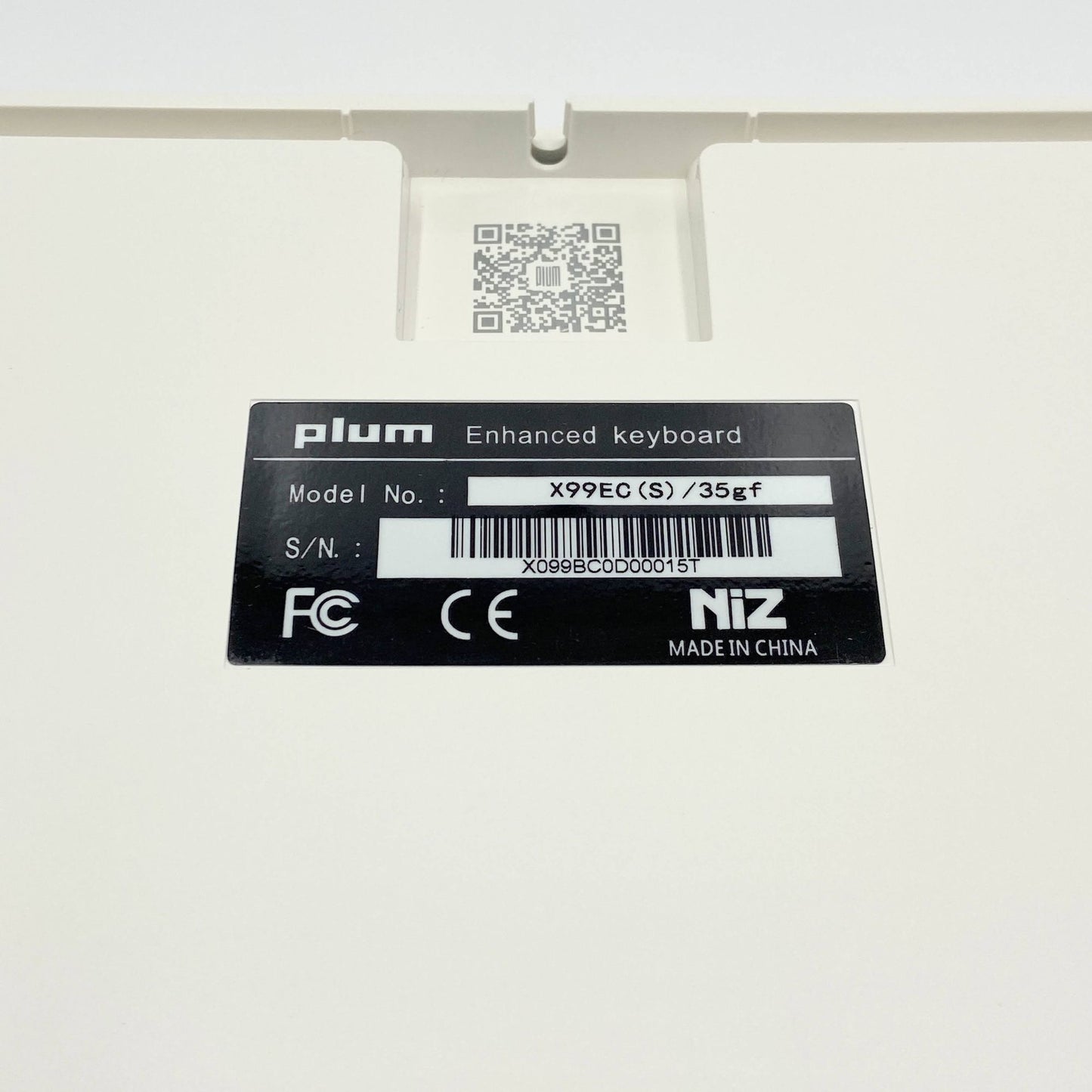 美品 NiZ キーボード X99(英語配列) ホワイト X99EC(S) / 35gf [有線 /USB]【C5992-80】