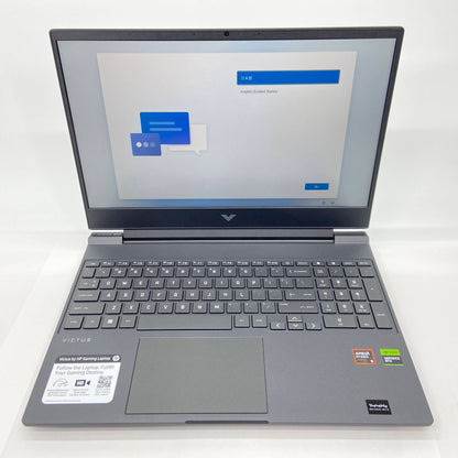 美品 Victus by HP Gaming Laptop 15-fb2082wm Ryzen 5 8645HS 32GB SSD1TB RTX4050 Windows11Home USキー バッテリー最大容量100%【C5128-100】