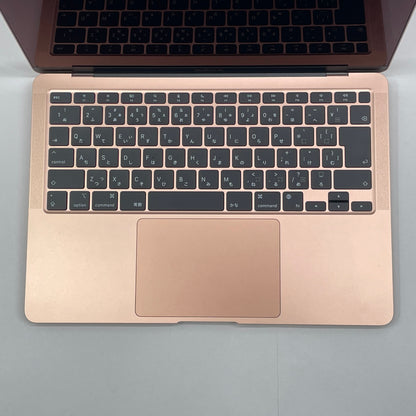 MacBook Air Retina 13インチ (Late 2020) Apple M1 8コア/8GB/SSD 256GB ゴールド MGND3J/A バッテリー最大容量100%充放電回数14回 付属品完備【7964-80】