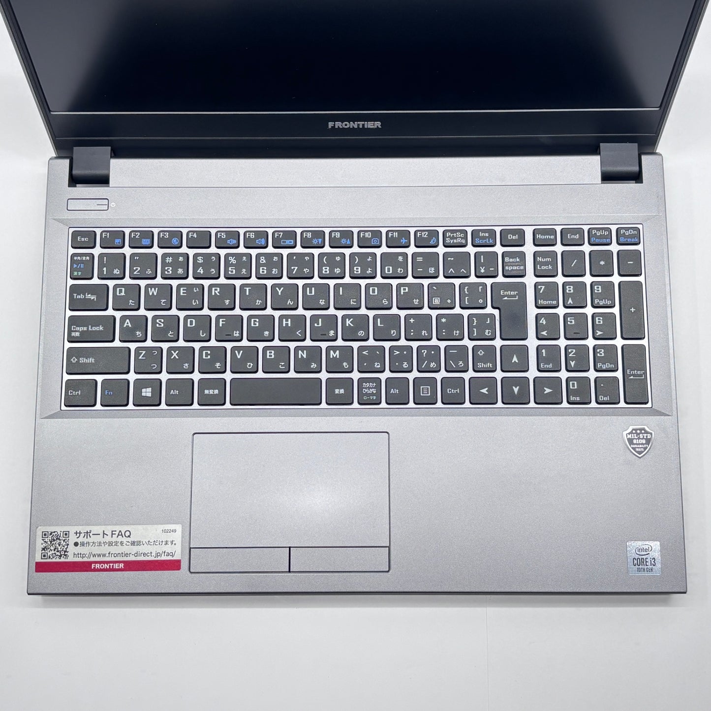 新品SSD Frontier  nlc190 ノートパソコン i3-10110U 8GB SSD256GB Windows11Home バッテリー最大容量94% 【C5545-80】