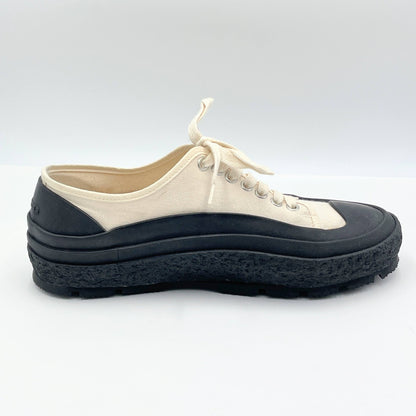 ジルサンダー JIL SANDER スニーカー ローカット レースアップ キャンバス シューズ メンズ 40 アイボリー【C7005-80】