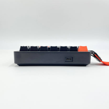 美品 EPOMAKER HE30 左手デバイス 片手キーボード 　ブラック・オレンジ 付属品完備【C7393-60】
