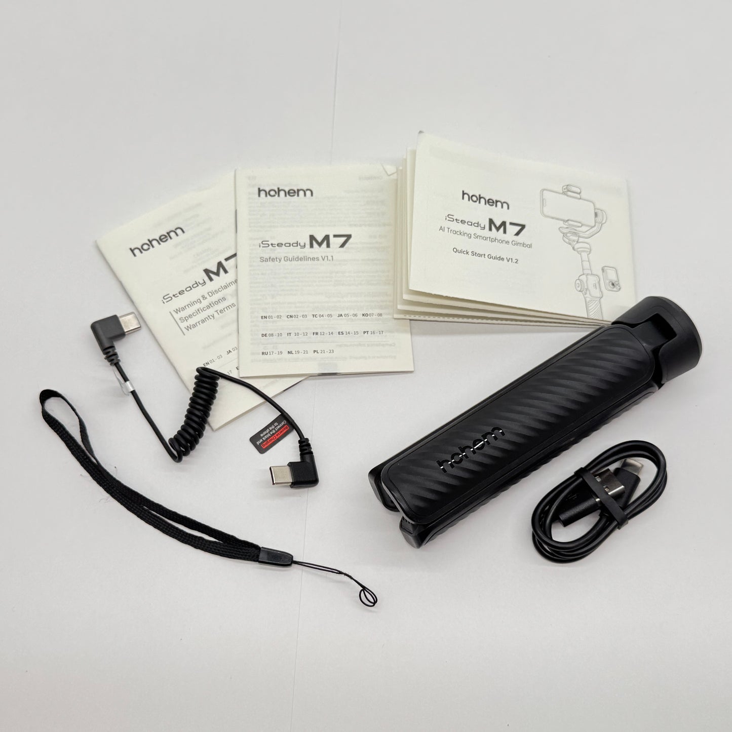 美品 hohem iSteady M7 ジンバルスタビライザー ブラック Model:HPG-M7 【C7703-80】