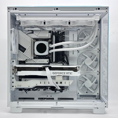 オールホワイト 自作デスクトップゲーミングPC i7 14700K 16GB  SSD 2TB HDD 8TB RTX 4070  Windows 11 Home【C8101-160】