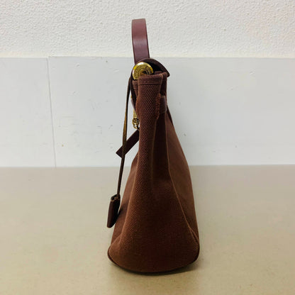 HERMES エルメス  エールバッグ PM 2WAY トワルアッシュ ブラウン ナチュラル GD金具【C1476】