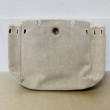 HERMES エルメス  エールバッグ PM 2WAY トワルアッシュ ブラウン ナチュラル GD金具【C1476】