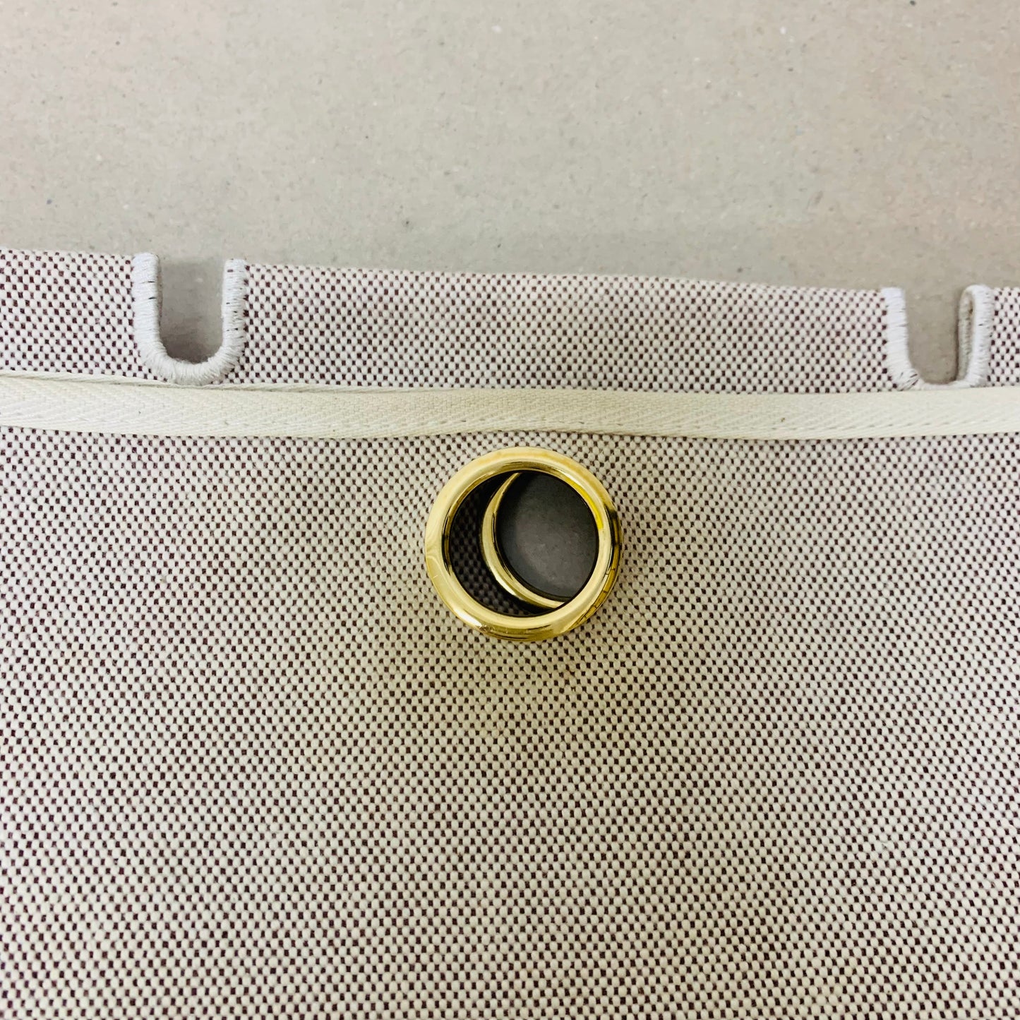 HERMES エルメス  エールバッグ PM 2WAY トワルアッシュ ブラウン ナチュラル GD金具【C1476】