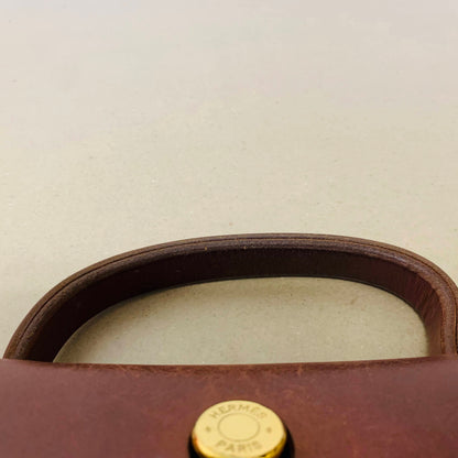 HERMES エルメス  エールバッグ PM 2WAY トワルアッシュ ブラウン ナチュラル GD金具【C1476】