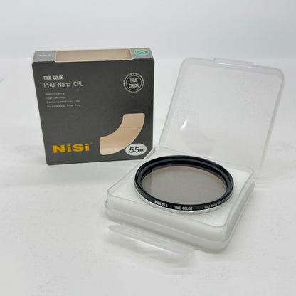 美品 NiSi 偏光フィルター True Color PRO Nano CPL 55mm	【C7833-N】