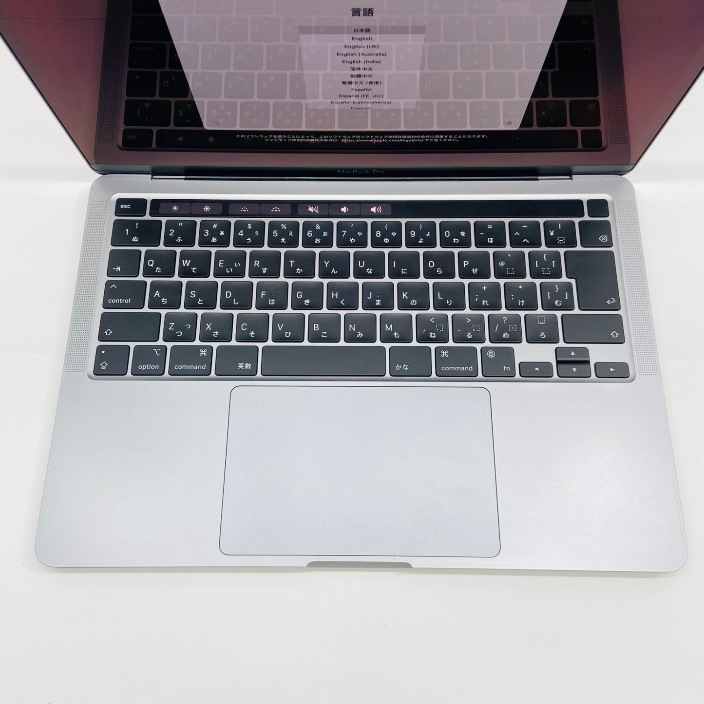 バッテリー最大容量89% Apple MacBook Pro 13インチ M1 8C 2020 8GB 256GB MYD82J/A C3878 80サイズ発送