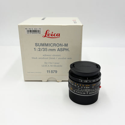 美品 Leica SUMMICRON M 35mm F2 ASPH. 第1世代 ブラック ライカ ズミクロン【C8869-60】