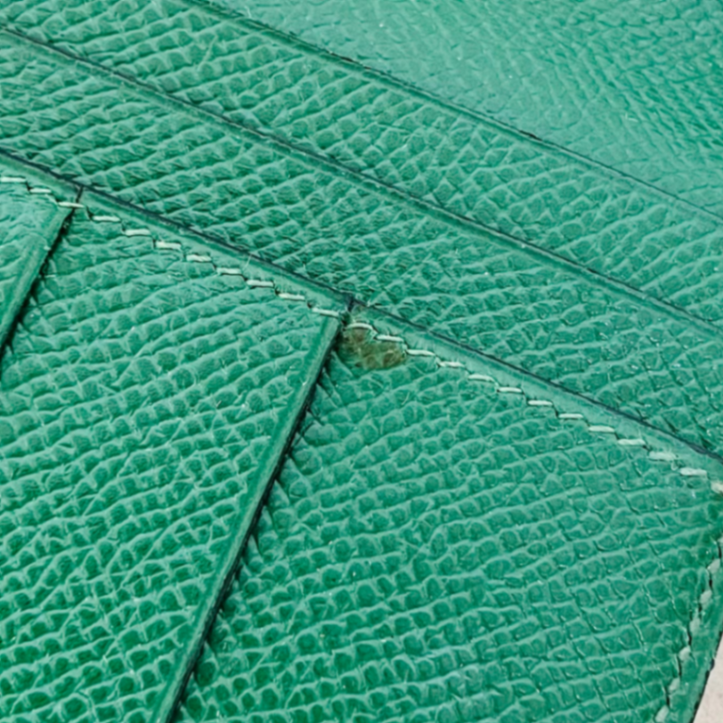 HERMES エルメス 長財布 二つ折り グリーン　【C201-C】
